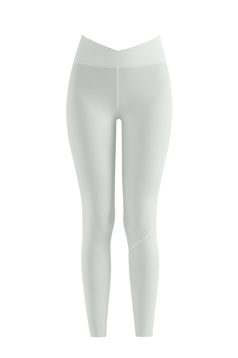 CROSSED V LEGGINGS IN VANILLA ICE